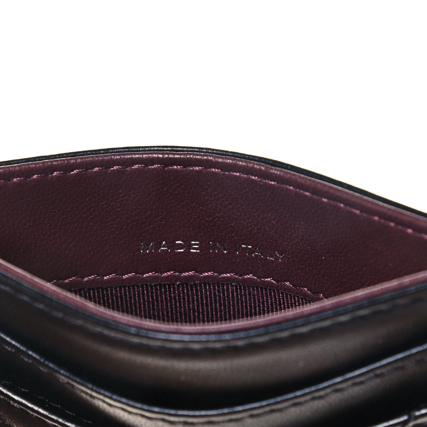 Chanel Lambskin Quilted Card Holder Black 7 of 8