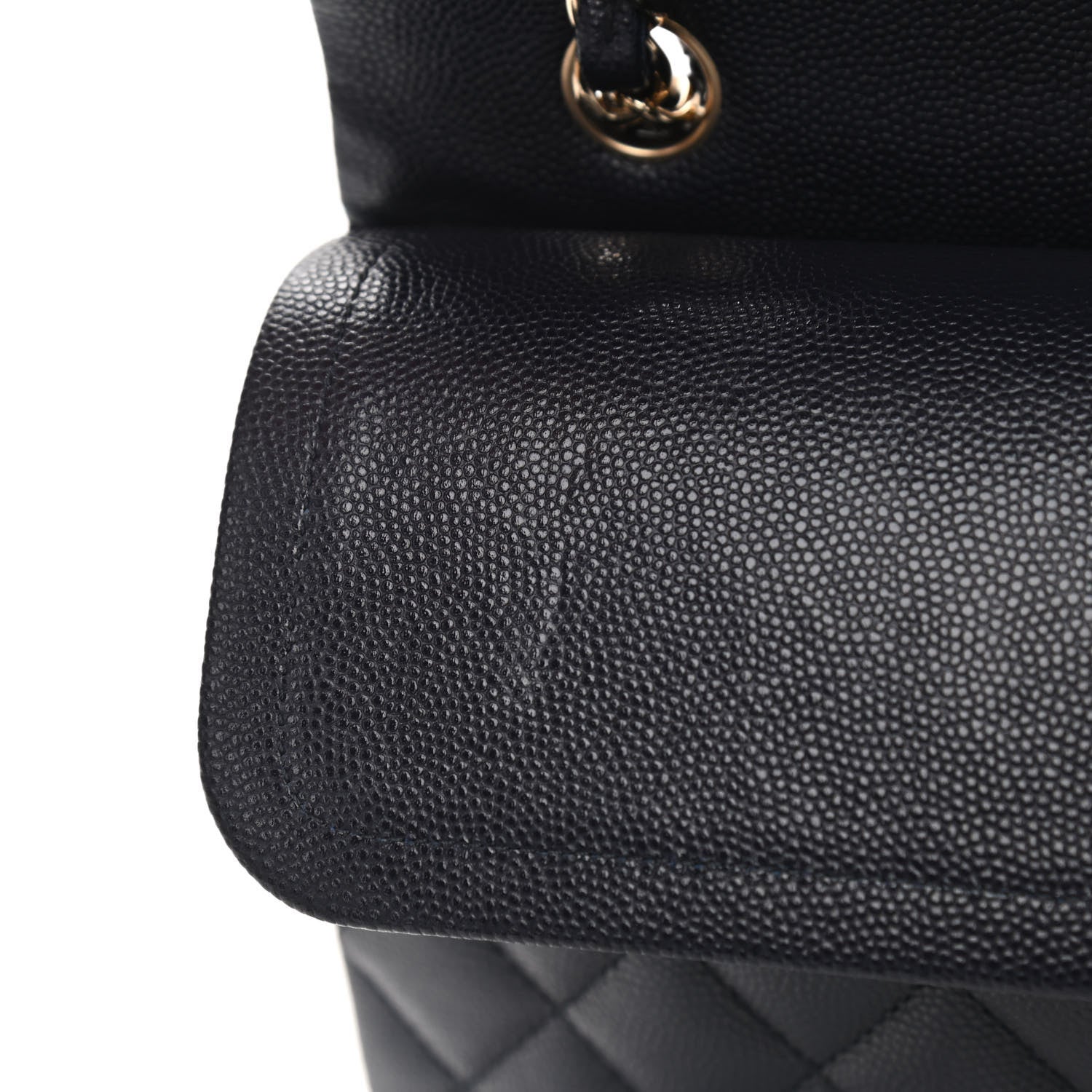 Chanel Caviar Quilted Medium Double Flap Navy 11 of 11