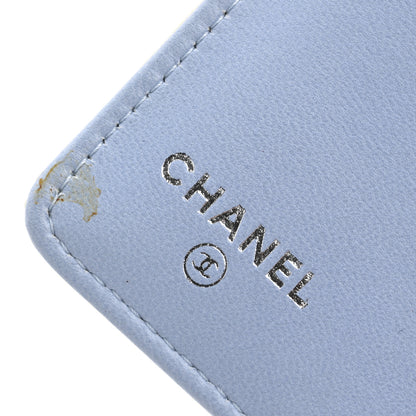 Chanel Patent Calfskin Lucky Symbols Yen Wallet Light Blue 9 of 13