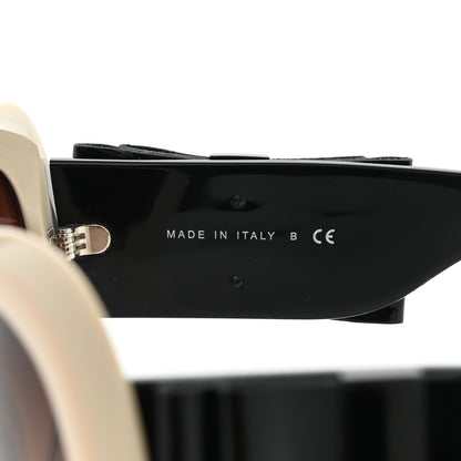 Chanel Acetate Patent CC Bow Sunglasses 5282-Q Beige Black 7 of 8
