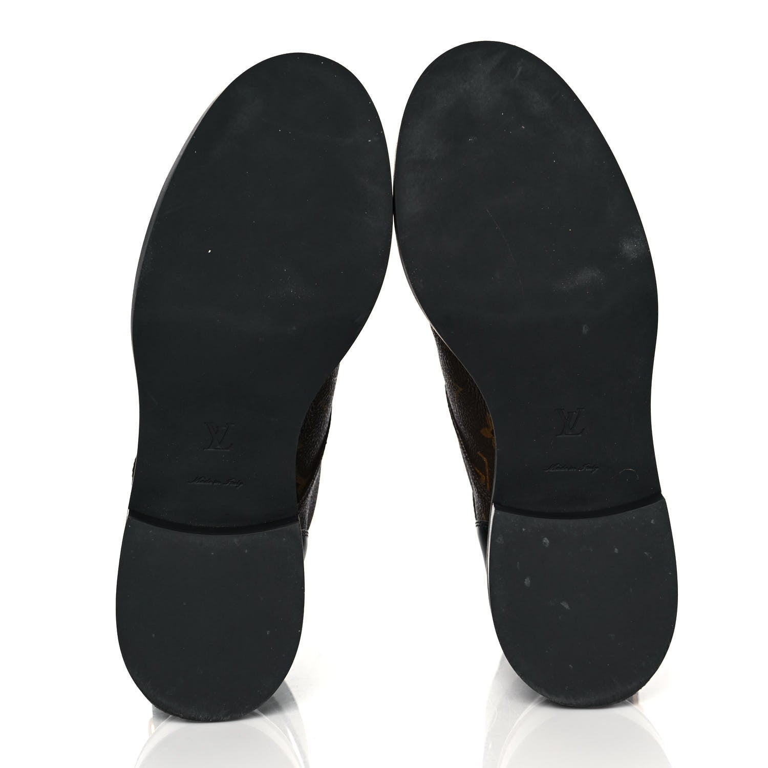 Louis Vuitton Calfskin Monogram Wonderland Flat Ranger Boots 38.5 Black 5 of 6