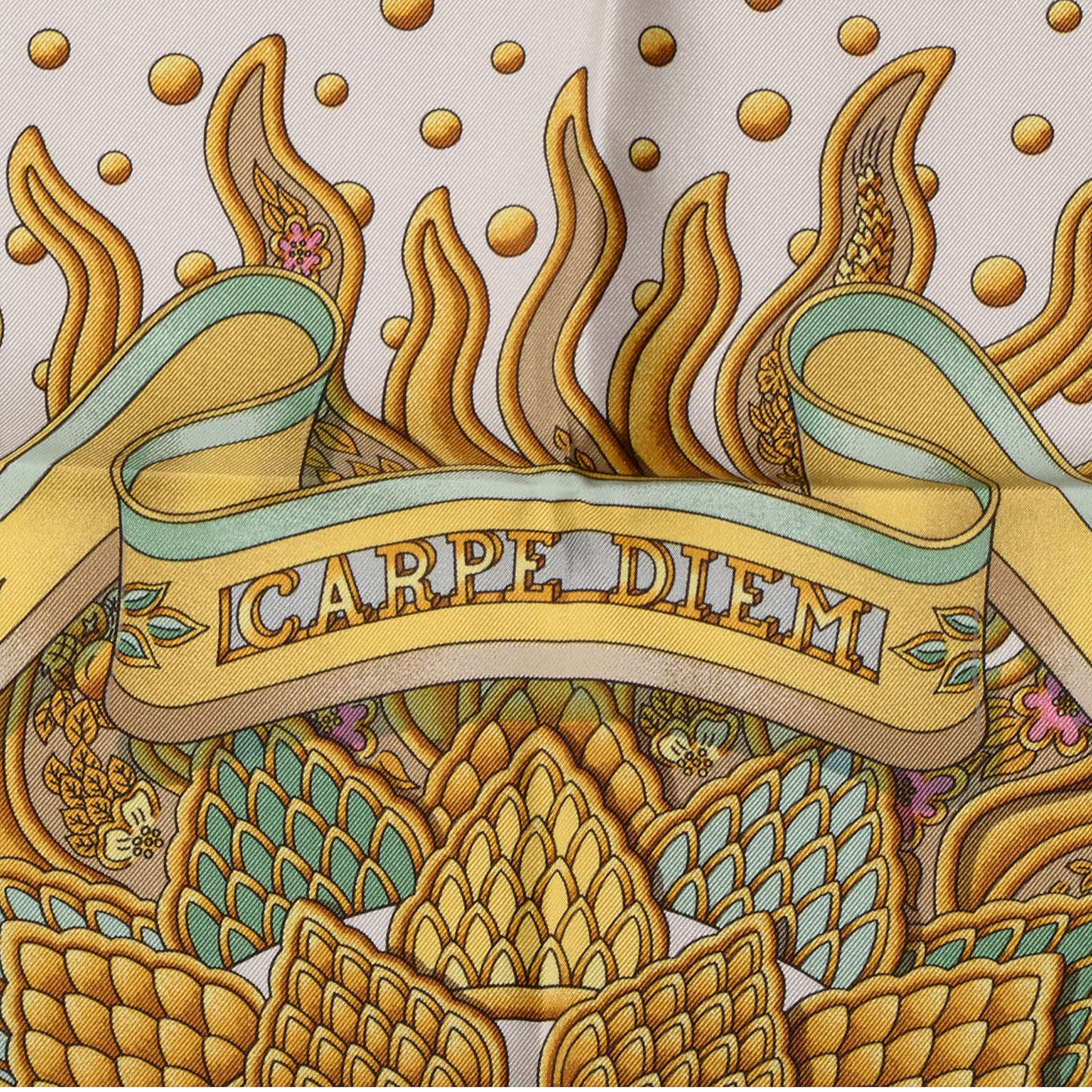 Silk Carpe Diem Scarf 90