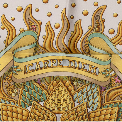 Hermes Silk Carpe Diem Scarf 90 4 of 6