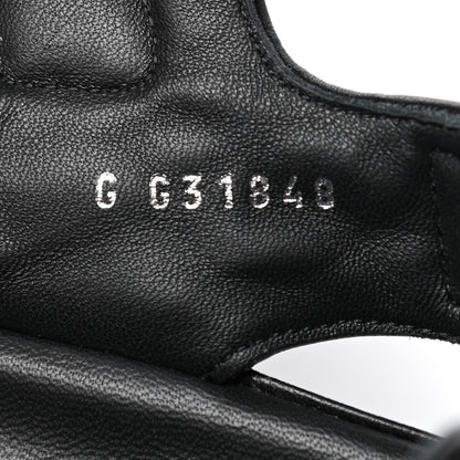 Chanel Lambskin Velcro Dad Sandals 36 Black 8 of 8