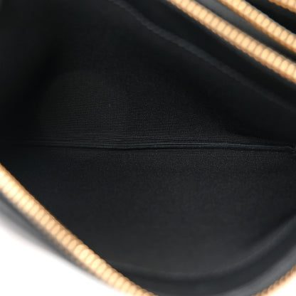 Celine Lambskin Large Trio Crossbody Bag Black 7 of 12
