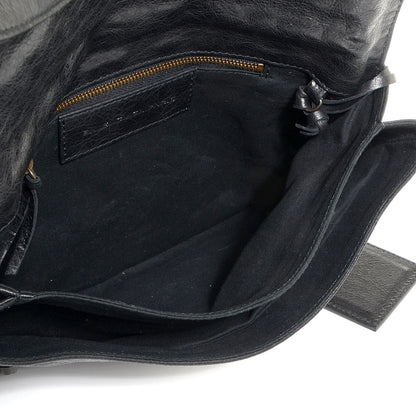 Balenciaga Agneau Classic Hardware Envelope Clutch Black 5 of 10