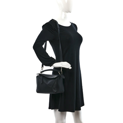 Loewe Calfskin Small Puzzle Bag Black 2 of 8