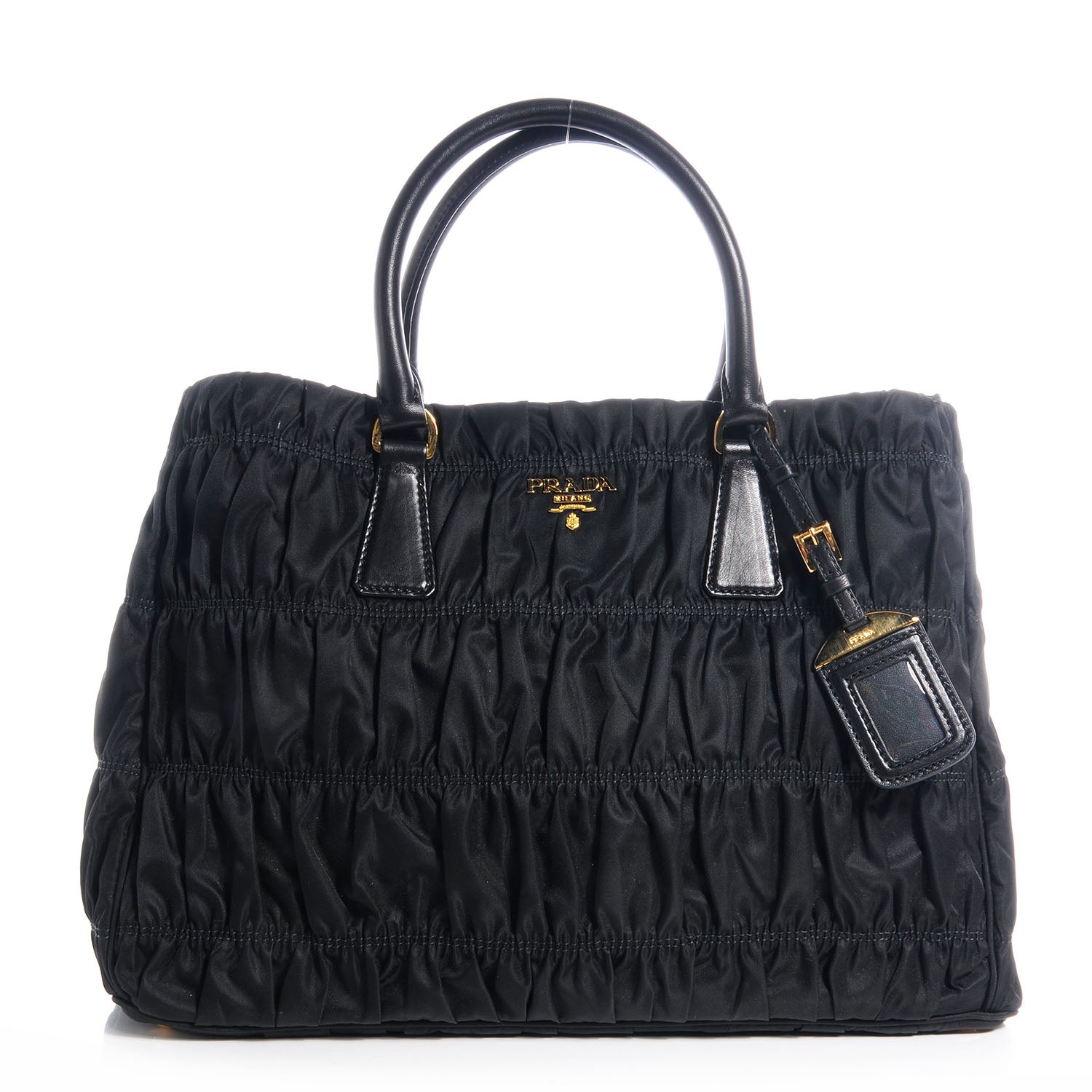 Prada Tessuto Nylon Gaufre Tote Nero Black 1 of 9