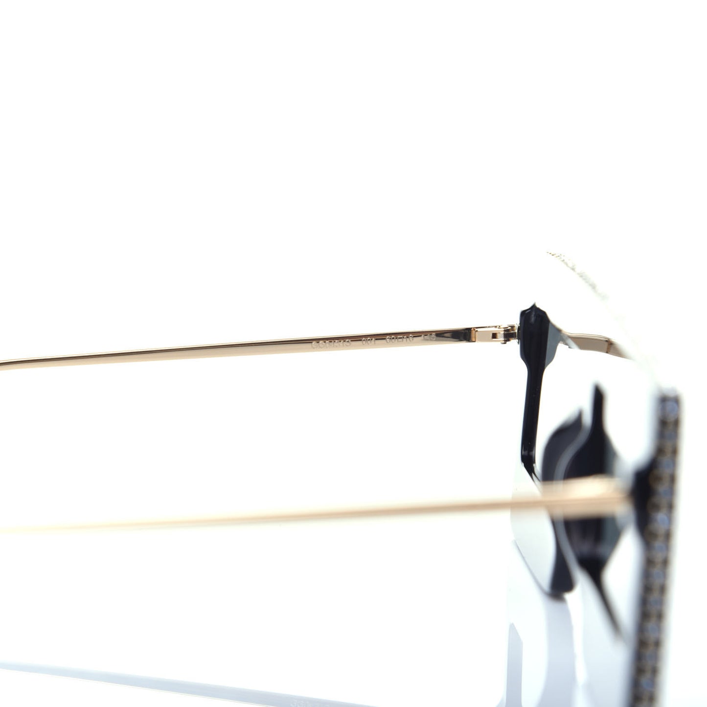 Acetate Crystal Mask-Frame Sunglasses GG0431S Black