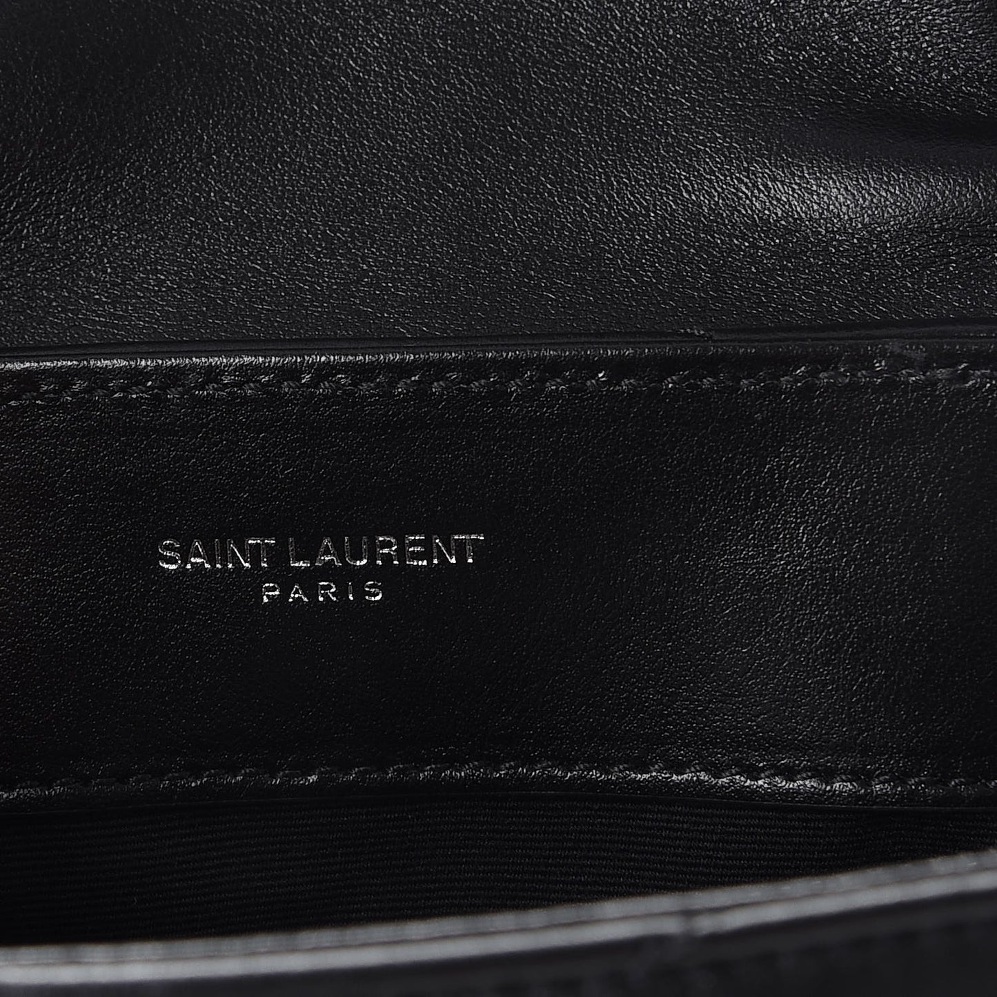 Calfskin Y Quilted Monogram Small Loulou Chain Satchel Black