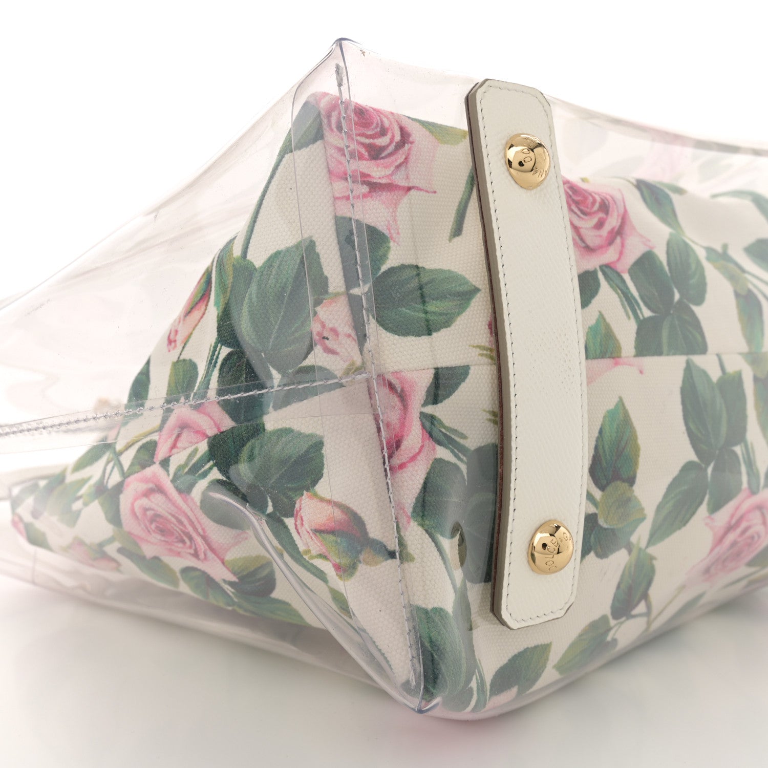 Dolce & Gabbana Canvas PVC Floral Printed Beatrice Tote Multicolor 11 of 14