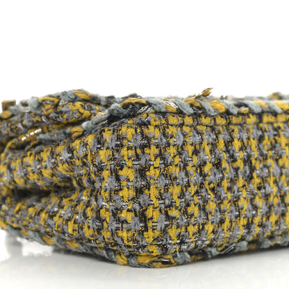 Chanel Tweed Braided Charms Small Flap Yellow Grey Black 9 of 10