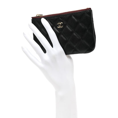 Chanel Caviar Quilted Small Cosmetic Case Black 3 of 9