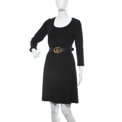 Gucci Textured Calfskin Double G 40mm Belt 85 34 Black 2 of 6