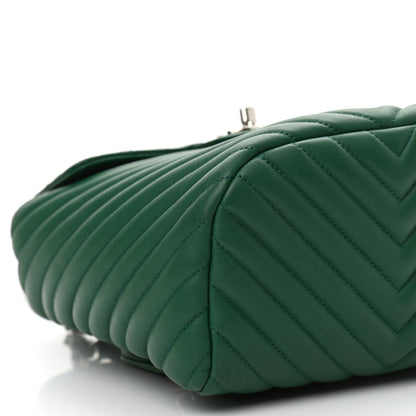 Chanel Lambskin Chevron Quilted Small Urban Spirit Backpack Green 9 of 10