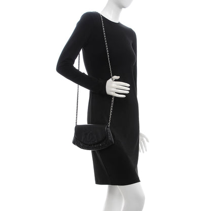 Chanel Caviar Half Moon Wallet On Chain WOC Black 2 of 10