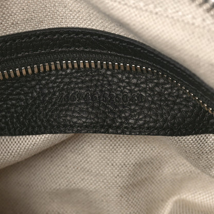 Gucci Piuma Calfskin Jumbo GG Embossed Medium Messenger Bag Black 7 of 10