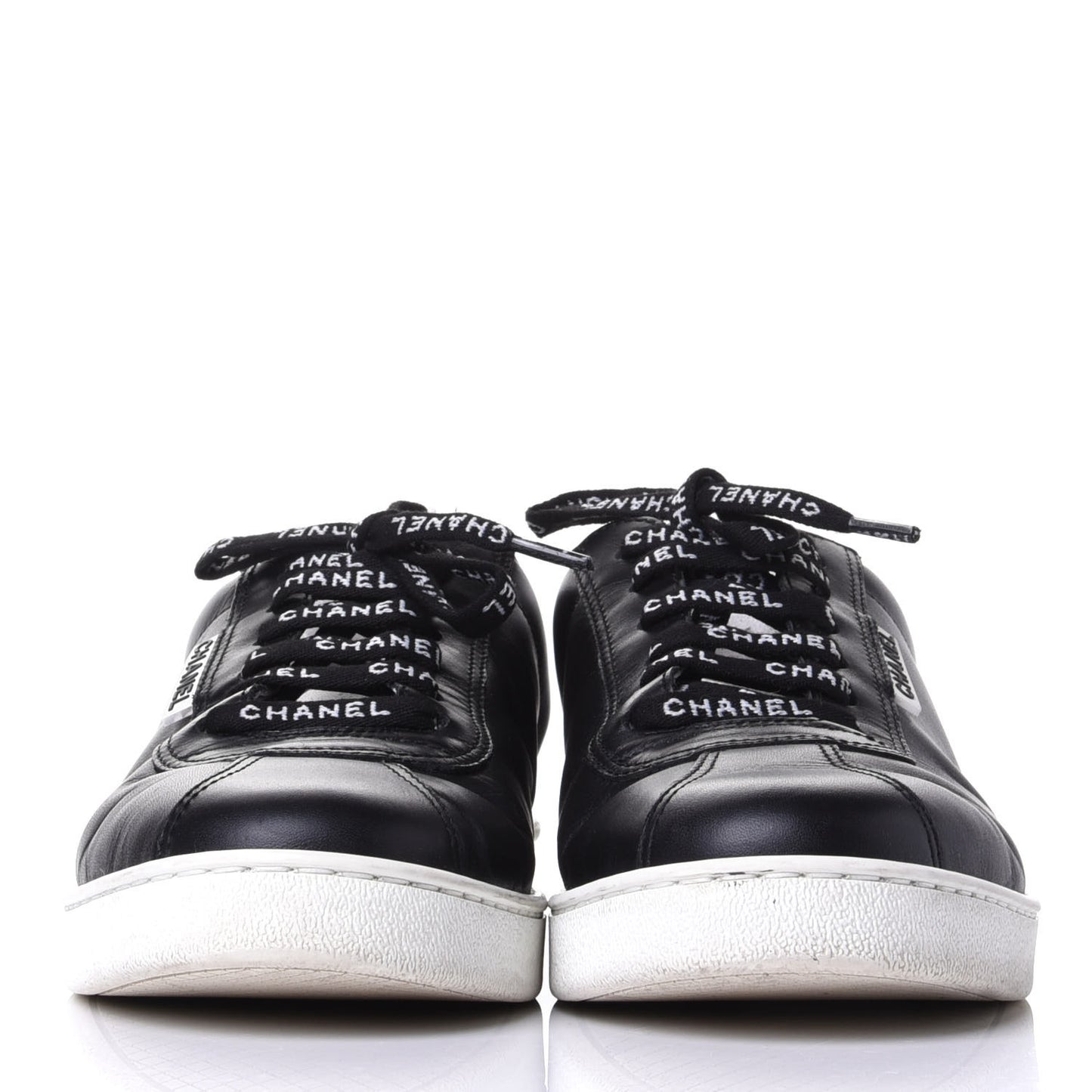Calfskin CC Womens Sneakers 40.5 Black