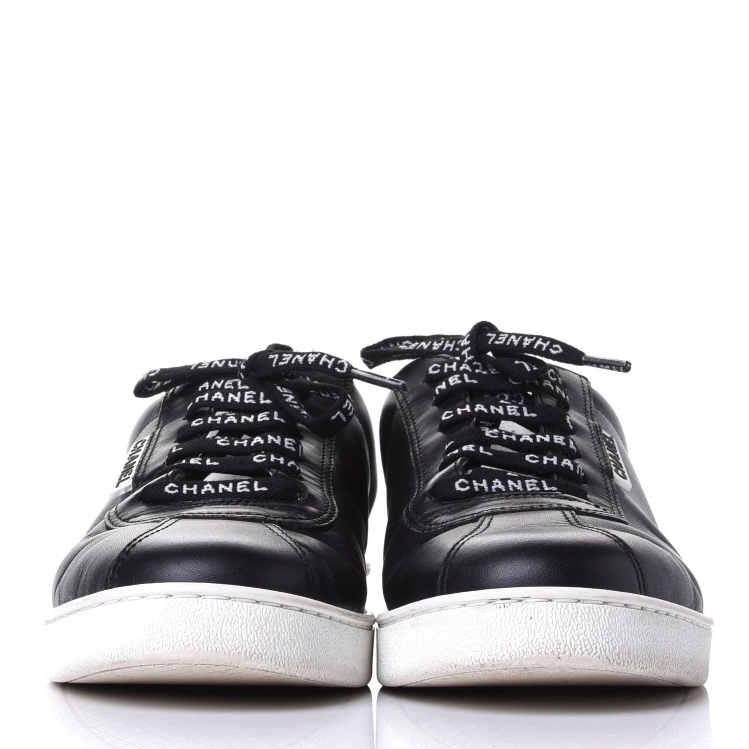 Chanel Calfskin CC Womens Sneakers 40.5 Black 2 of 11