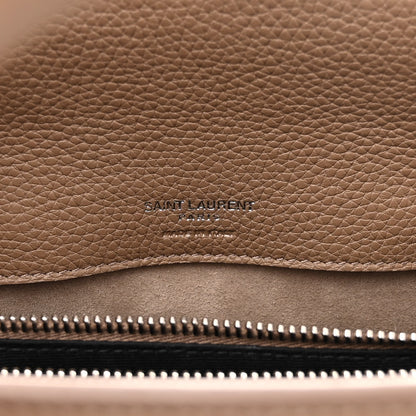 Saint Laurent Grained Calfskin Baby Sac De Jour Souple Taupe 6 of 15