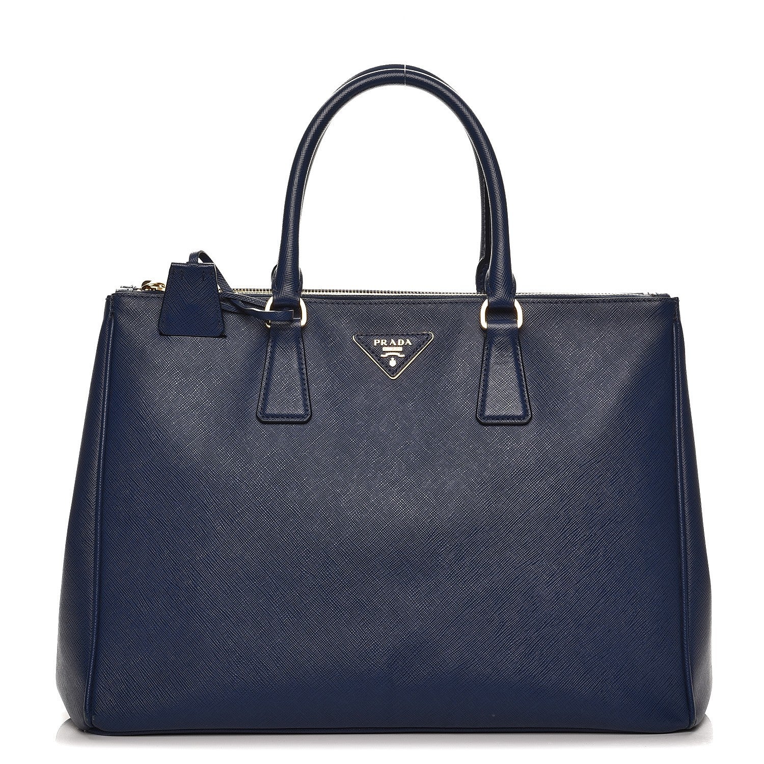 Prada Saffiano Large Galleria Double Zip Tote Bluette 1 of 15