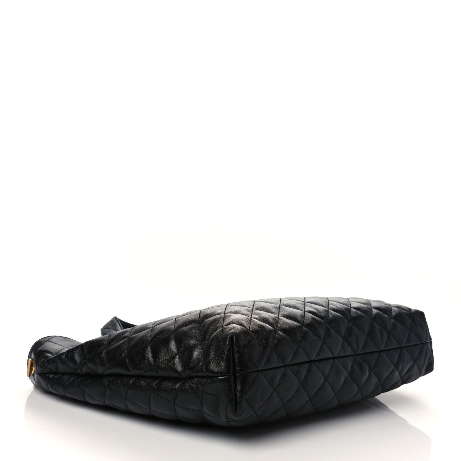 Saint Laurent Lambskin Quilted Maxi Icare Shopping Tote Black 5 of 7