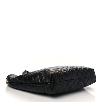 Saint Laurent Lambskin Quilted Maxi Icare Shopping Tote Black 5 of 7