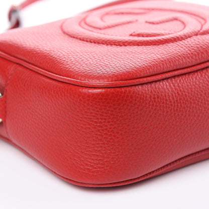 Gucci Pebbled Calfskin Small Soho Disco Bag Tabasco Red 8 of 10