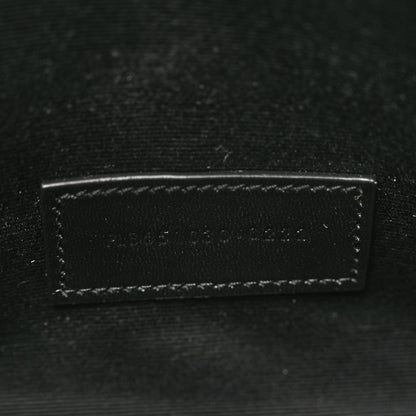 Saint Laurent Grain De Poudre Textured Mixed Matelasse Triquilt Monogram Clutch Blanc Vintage 5 of 7