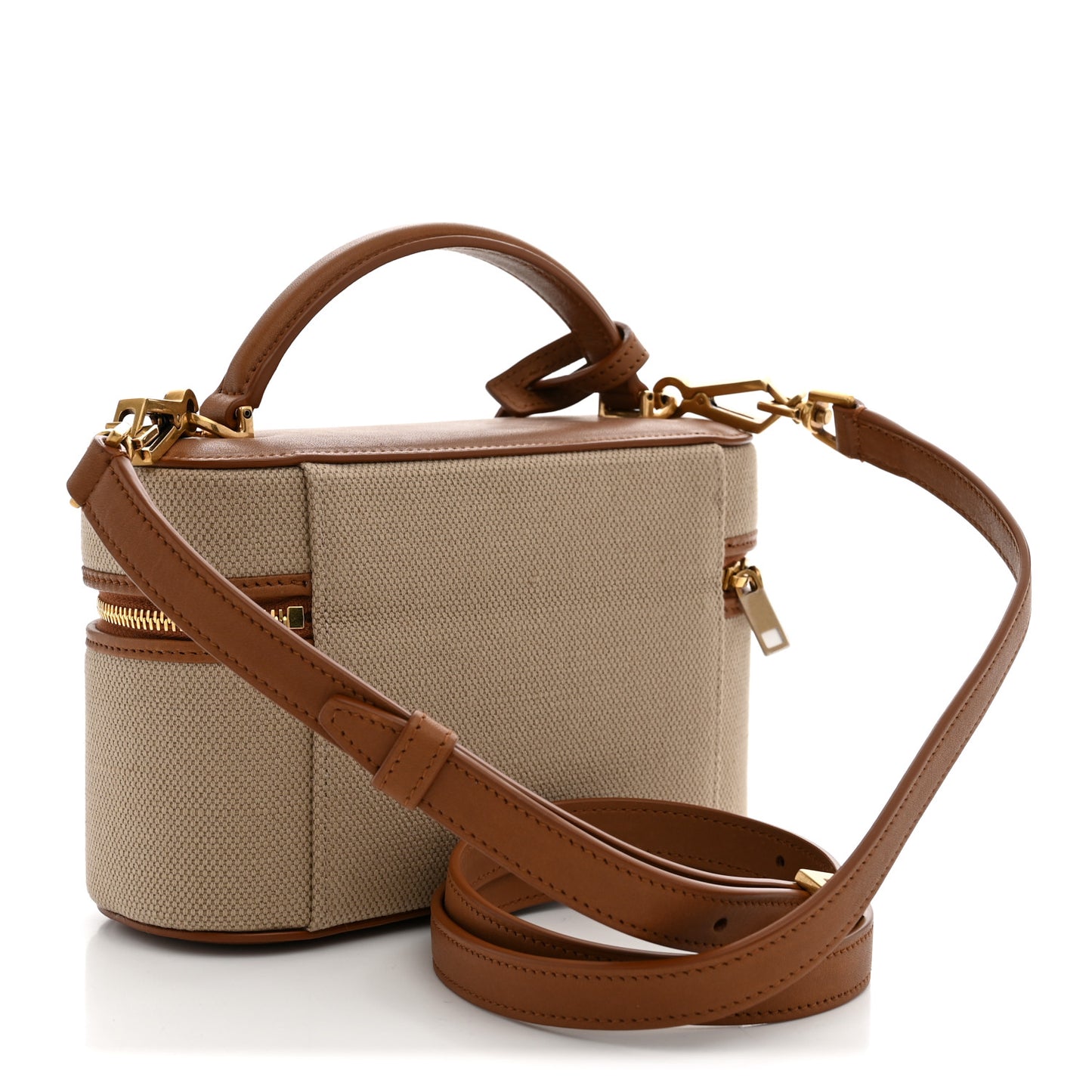Canvas Calfskin Mini Gaby Vanity Case  Desert Dust Brick