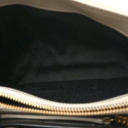 Saint Laurent Calfskin Y Quilted Monogram Small Loulou Chain Satchel Crema Soft 5 of 10