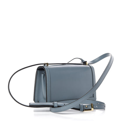 Loewe Calfskin Small Barcelona Shoulder Bag Stone Blue 3 of 9