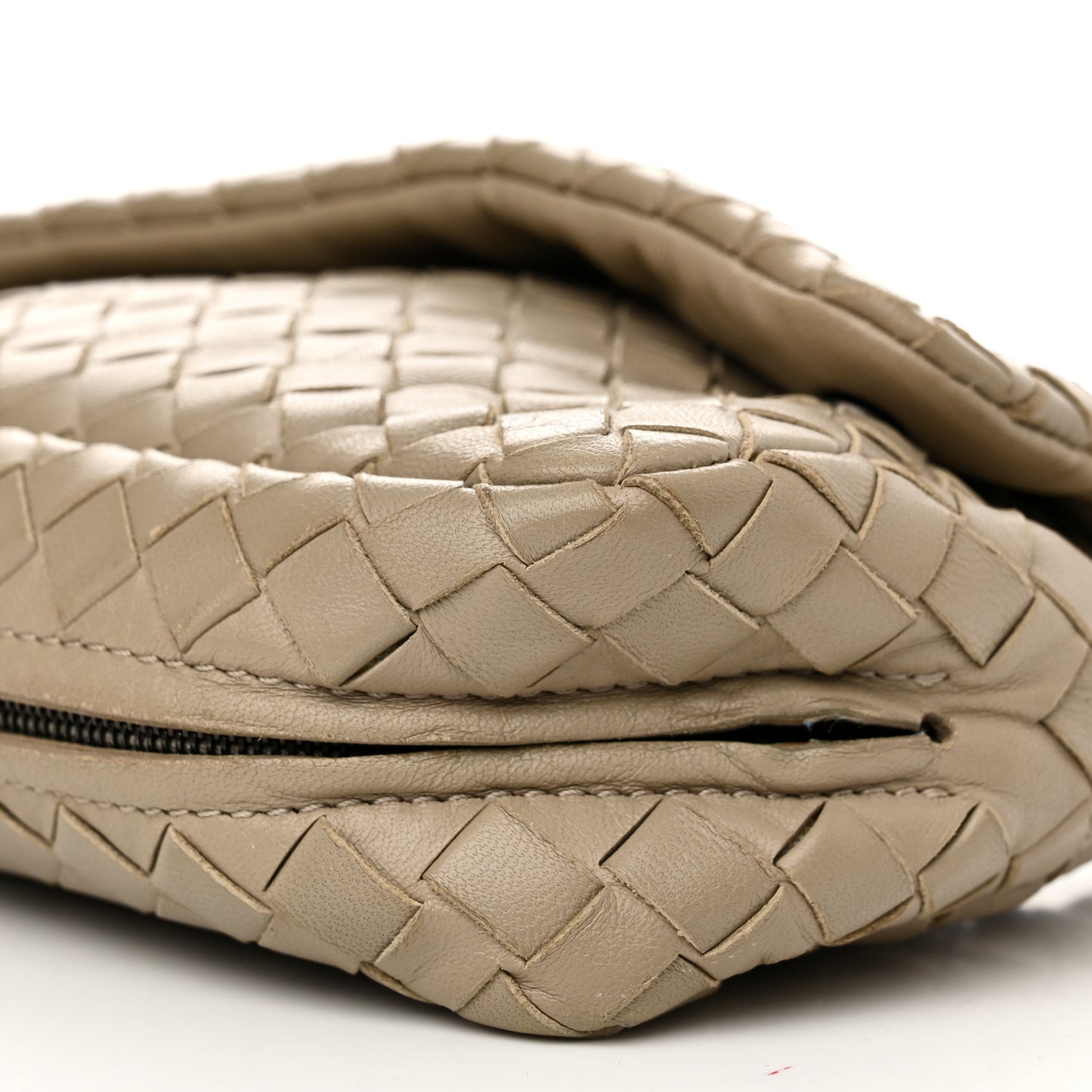 Nappa Intrecciato Mini Chain Messenger Fume