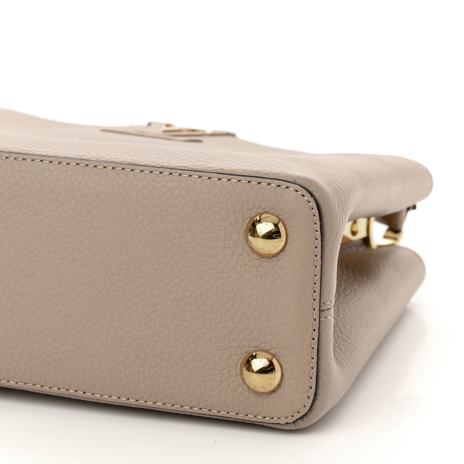 Louis Vuitton Taurillon Capucines BB Galet 10 of 10