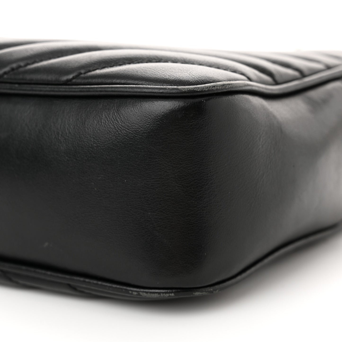 Calfskin Matelasse Monogram Monochrome Lou Camera Bag Black