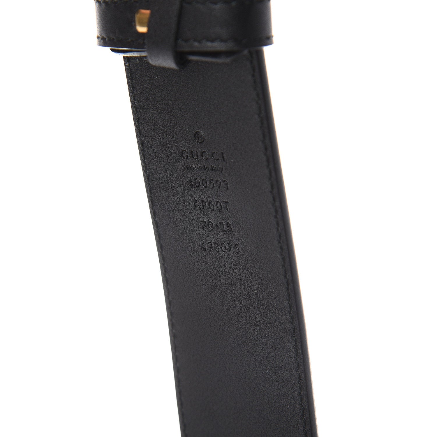 Gucci Calfskin Double G 40mm Belt 70 28 Black 5 of 5