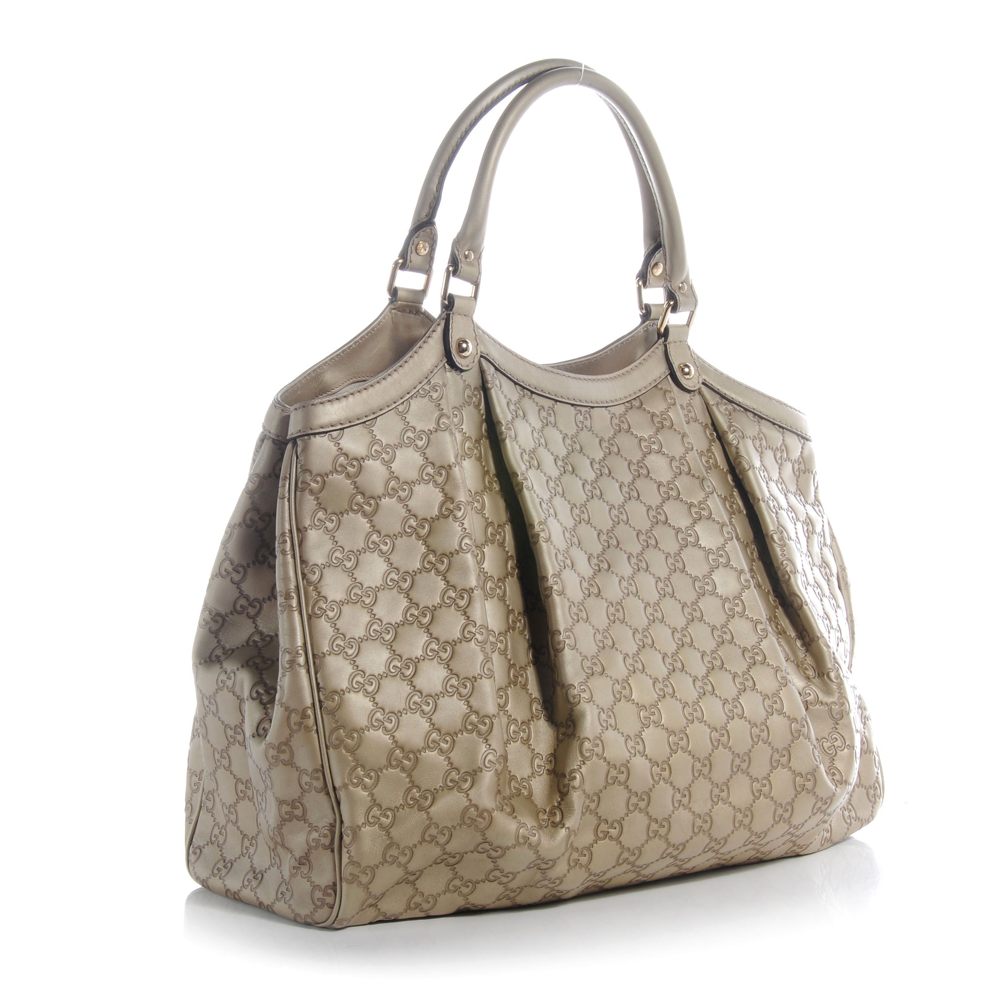 Gucci Guccissima Large Sukey Champagne 3 of 7