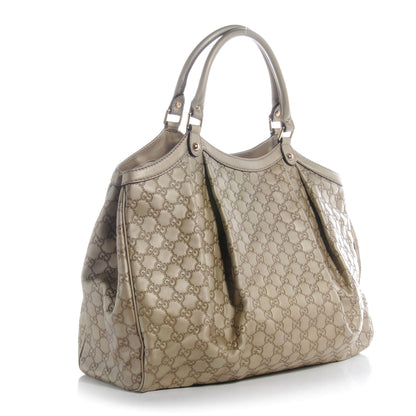 Gucci Guccissima Large Sukey Champagne 3 of 7