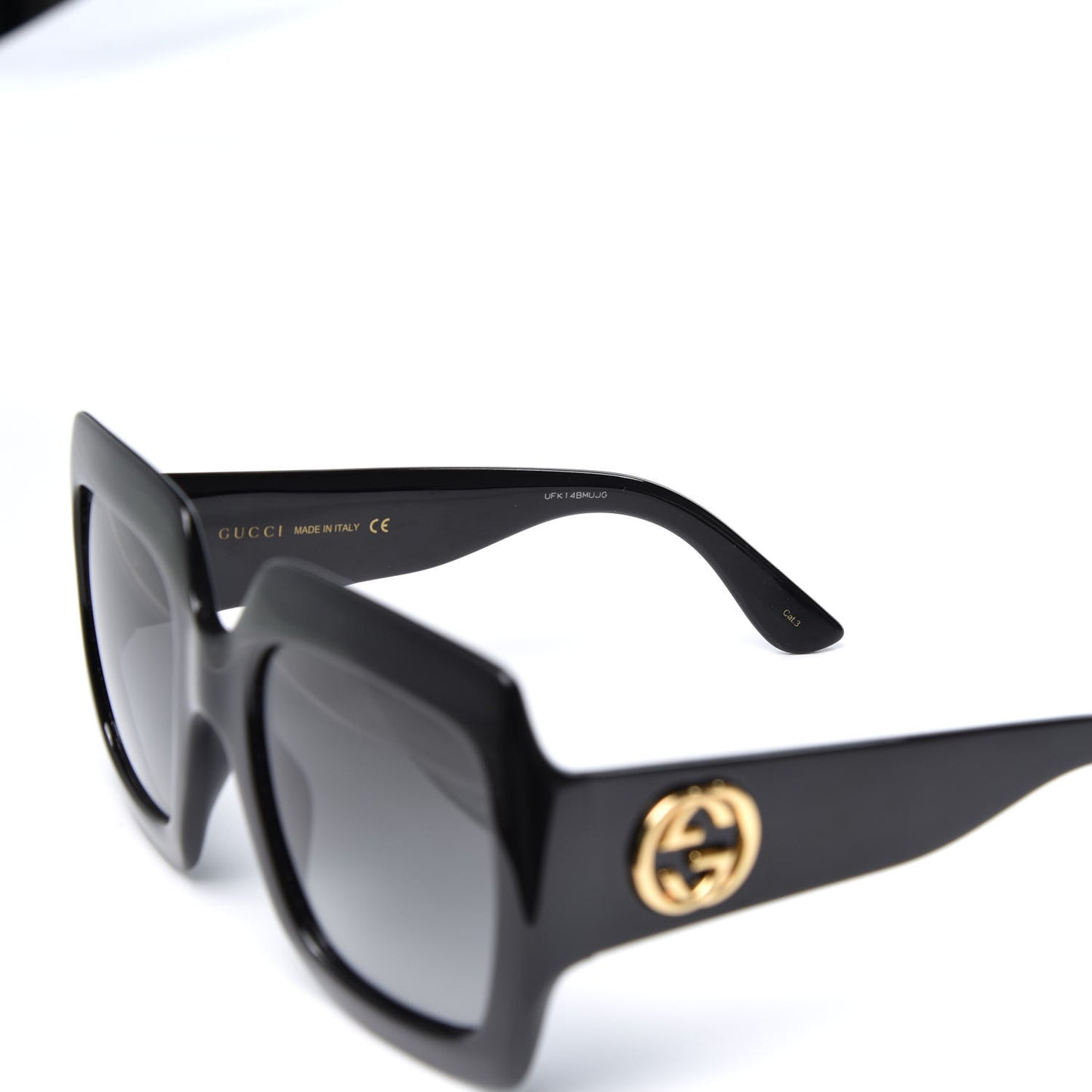 Acetate Square Frame Sunglasses GG0053S Black