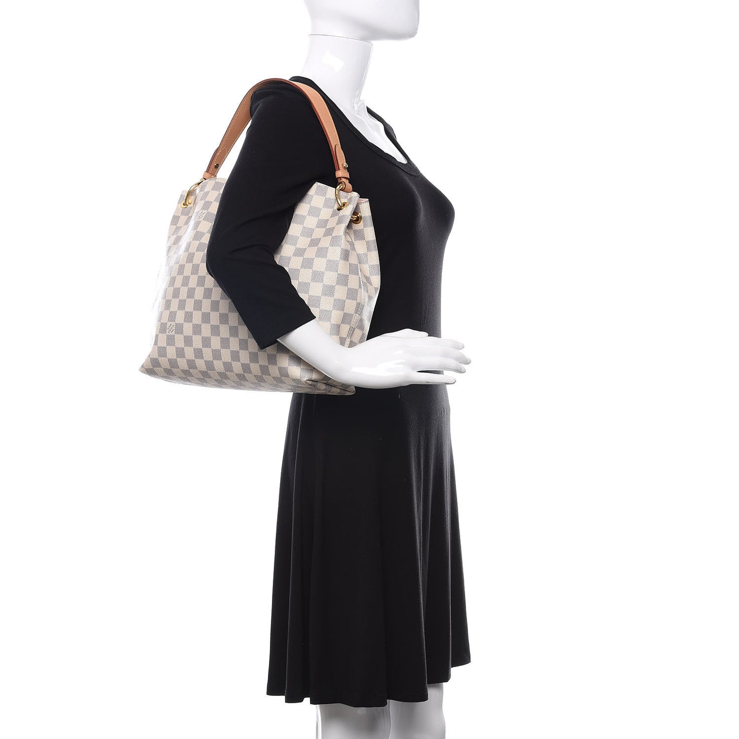 Damier Azur Graceful PM Rose Ballerine