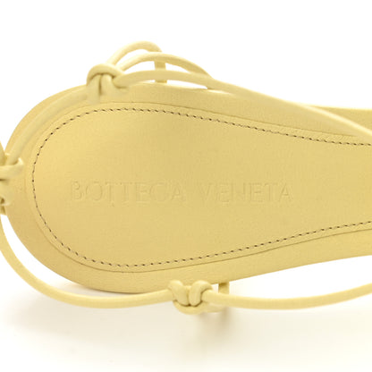 Bottega Veneta Nappa Dot Ankle Tie Sandals 38.5 Moon Beam 7 of 8