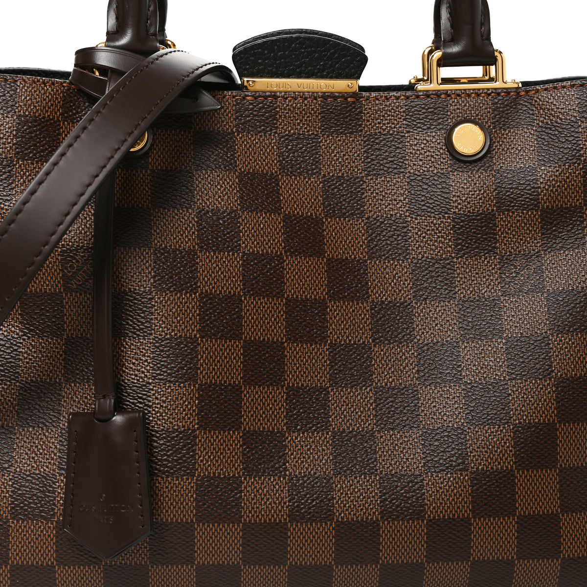 Louis Vuitton Damier Ebene Cuir Taurillon Brittany Black 7 of 9