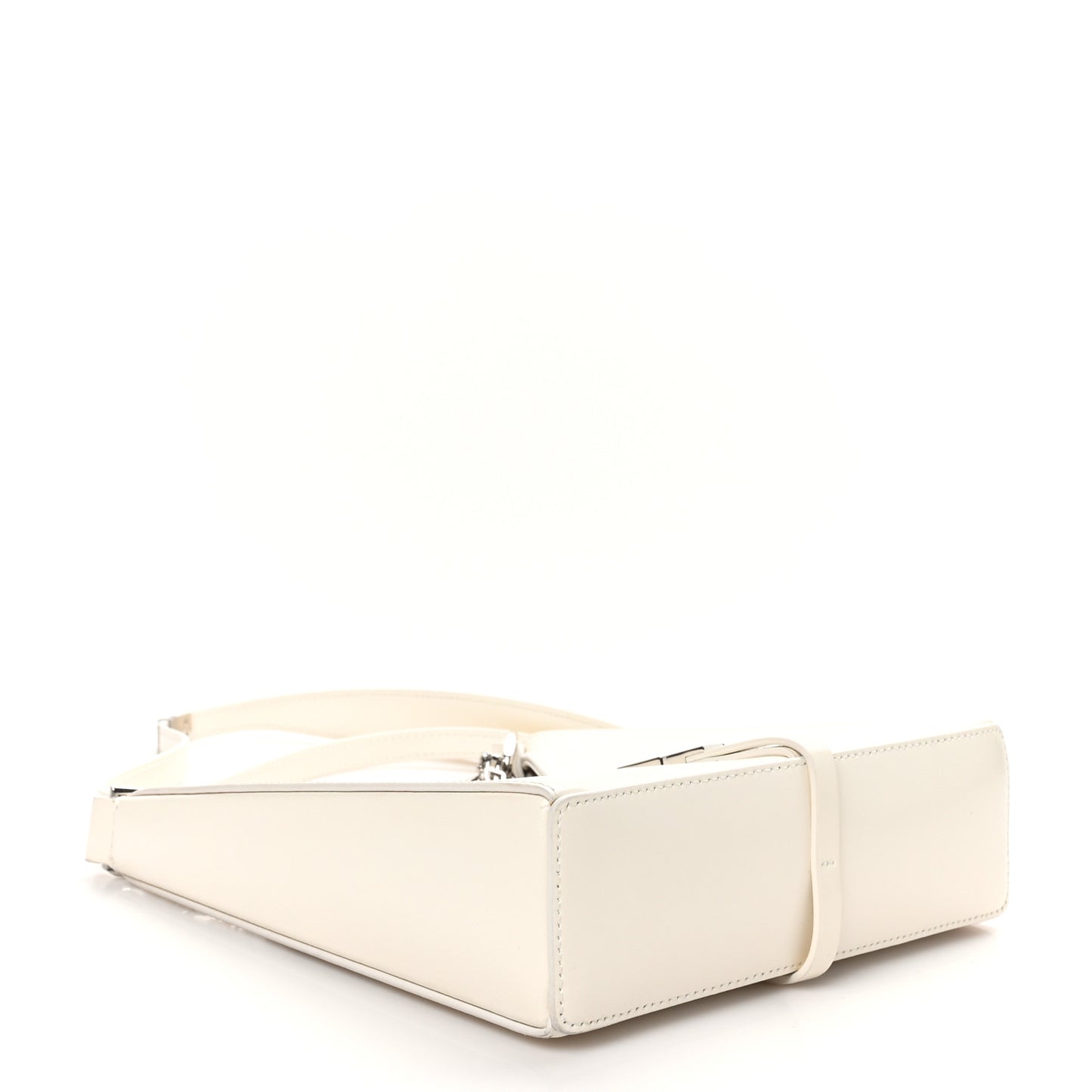 Box Calfskin Mini Cut Out Shoulder Bag Ivory