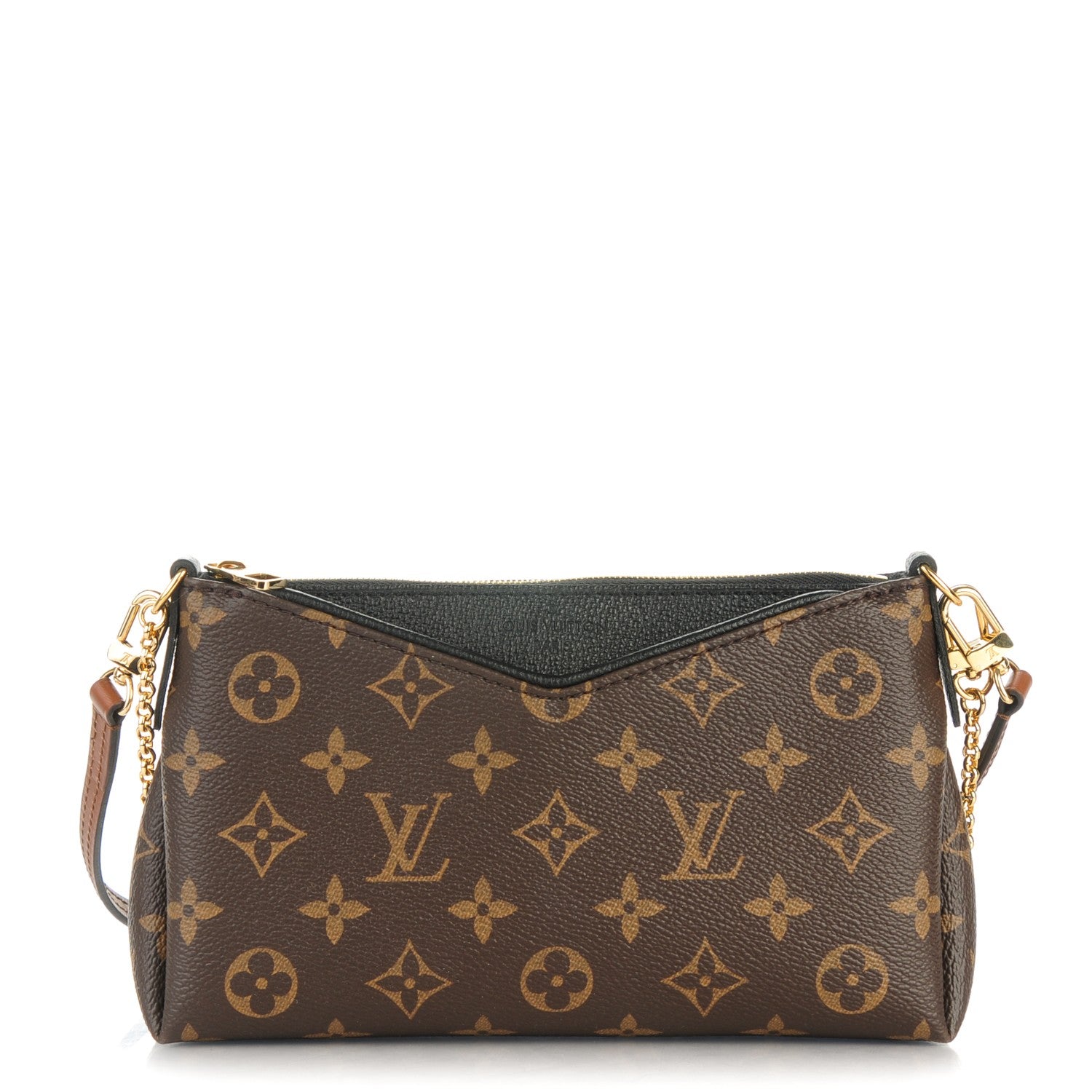 Louis Vuitton Monogram Pallas Clutch Black 1 of 8