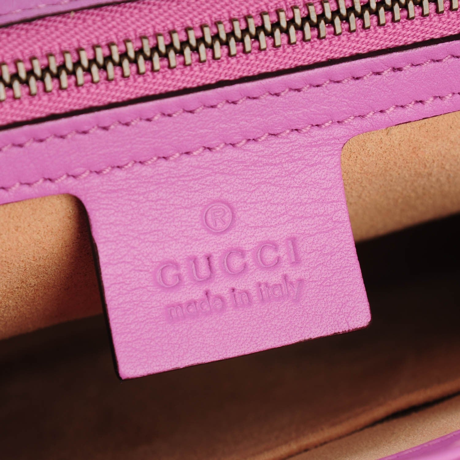 Gucci Calfskin Matelasse Medium GG Marmont Shoulder Bag Candy Mousse 7 of 8