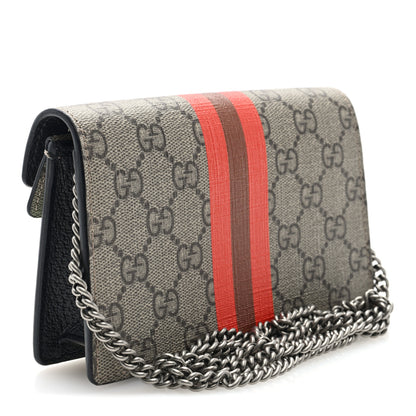 Gucci GG Supreme Monogram Equestrian Mini Dionysus Shoulder Bag Beige Ebony Multicolor Black 3 of 10