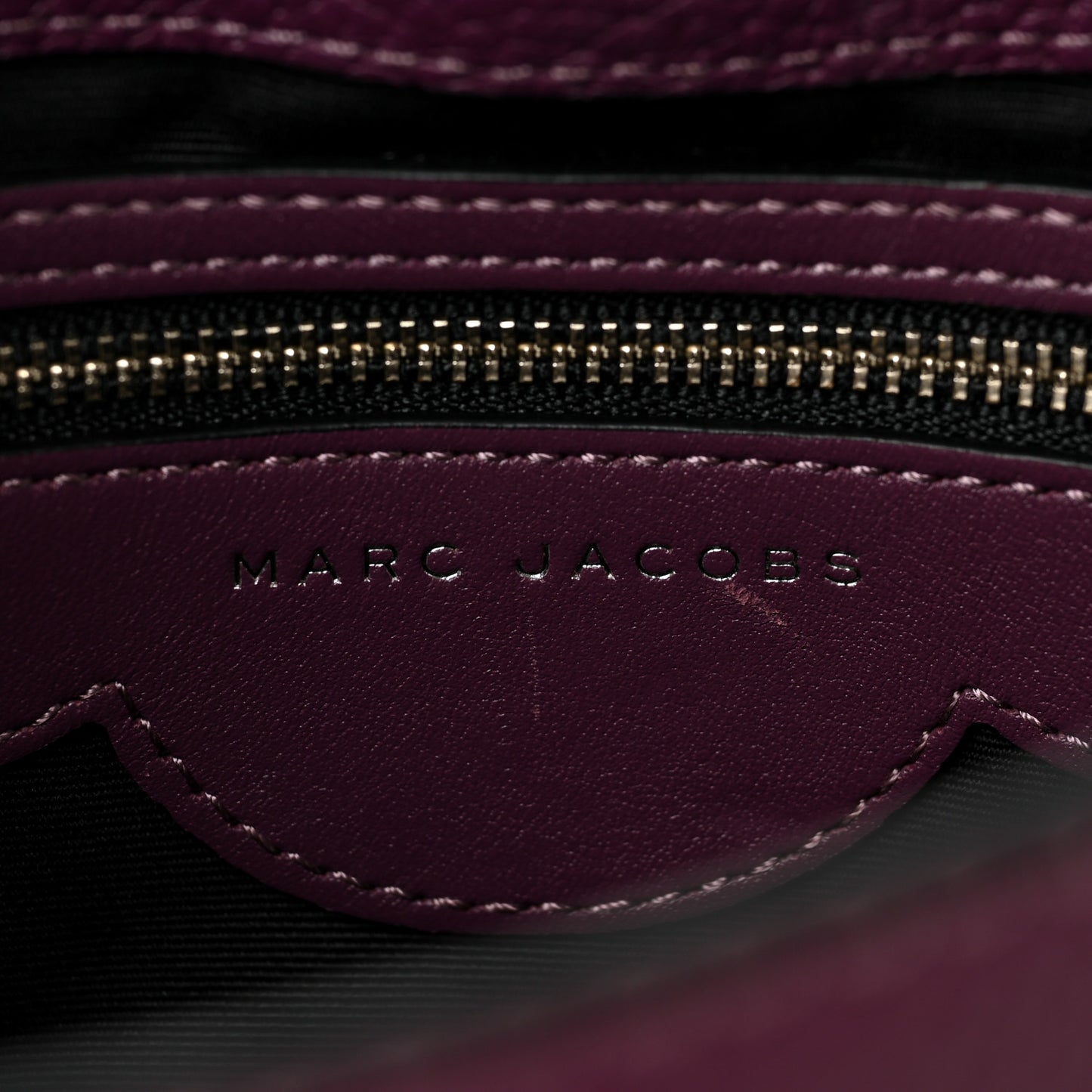 Grained Calfskin Crossbody Blackberry