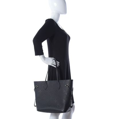 Louis Vuitton Empreinte Monogram Giant Neverfull MM Black 2 of 11