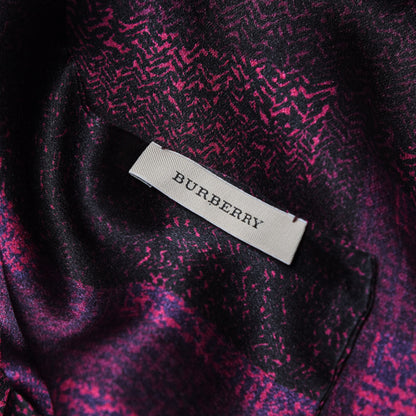 Burberry Silk Scarf Purple 4 of 4
