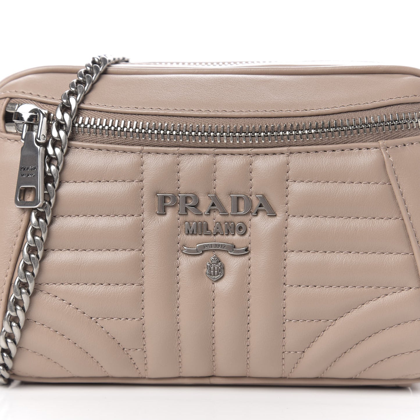 Soft Calfskin Impunture Diagramme Belt Bag Cipria